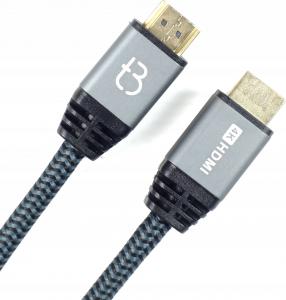 Kabel Tradebit HDMI - HDMI 3m srebrny 1