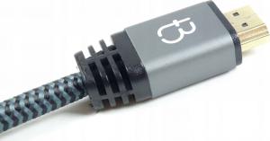 Kabel Tradebit HDMI - HDMI 3m srebrny 4