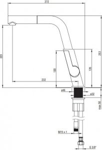 Bateria kuchenna Deante Silia stojąca złota (BQS Z73M) 5