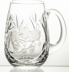 Crystal Julia Kufel kryształowy do piwa wygrawerowany chmiel Młynek 1