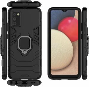 Wozinsky Ring Armor pancerne hybrydowe etui pokrowiec + magnetyczny uchwyt Samsung Galaxy A03s (166,5) czarny 5