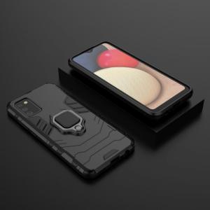 Wozinsky Ring Armor pancerne hybrydowe etui pokrowiec + magnetyczny uchwyt Samsung Galaxy A03s (166,5) czarny 8