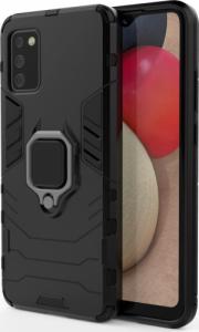 Wozinsky Ring Armor pancerne hybrydowe etui pokrowiec + magnetyczny uchwyt Samsung Galaxy A03s (166,5) czarny 9