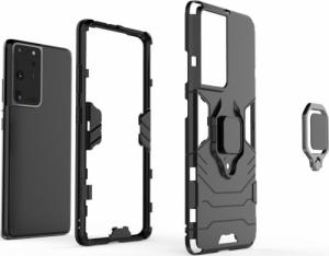 Wozinsky Ring Armor pancerne hybrydowe etui pokrowiec + magnetyczny uchwyt Samsung Galaxy S22 Ultra czarny 3