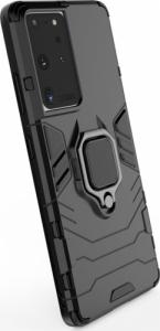 Wozinsky Ring Armor pancerne hybrydowe etui pokrowiec + magnetyczny uchwyt Samsung Galaxy S22 Ultra czarny 4