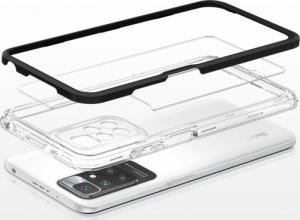 Hurtel Clear 3in1 etui do Xiaomi Redmi 10 żelowy pokrowiec z ramką czarny 4