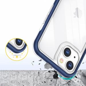 Hurtel Clear 3in1 etui do iPhone 13 żelowy pokrowiec z ramką niebieski 6