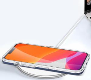 Hurtel Clear 3in1 etui do iPhone 13 żelowy pokrowiec z ramką niebieski 7