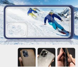 Hurtel Etui Clear 3in1 etui do Samsung Galaxy A53 5G żelowy pokrowiec z ramką niebieski 3