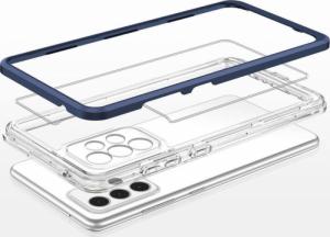 Hurtel Etui Clear 3in1 etui do Samsung Galaxy A53 5G żelowy pokrowiec z ramką niebieski 5