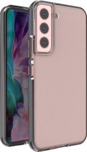 Hurtel Spring Case pokrowiec żelowe etui z kolorową ramką do Samsung Galaxy S22 czarny 1