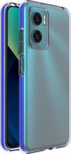 Hurtel Spring Case pokrowiec żelowe etui z kolorową ramką do Xiaomi Redmi 10 ciemnoniebieski 1
