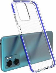 Hurtel Spring Case pokrowiec żelowe etui z kolorową ramką do Xiaomi Redmi 10 ciemnoniebieski 3