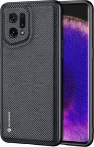 Dux Ducis Dux Ducis Fino etui pokrowiec pokryty nylonowym materiałem Oppo Find X5 czarny 1