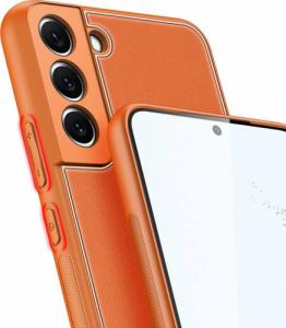 Dux Ducis Dux Ducis Yolo eleganckie etui pokrowiec ze skóry ekologicznej Samsung Galaxy S22+ (S22 Plus) pomarańczowy 14