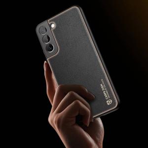 Dux Ducis Dux Ducis Yolo eleganckie etui pokrowiec ze skóry ekologicznej Samsung Galaxy S22+ (S22 Plus) pomarańczowy 5