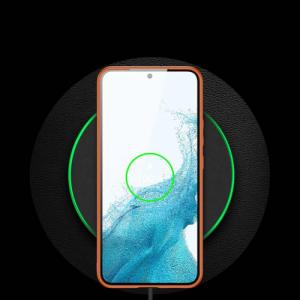 Dux Ducis Dux Ducis Yolo eleganckie etui pokrowiec ze skóry ekologicznej Samsung Galaxy S22+ (S22 Plus) pomarańczowy 8