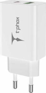 Ładowarka T-Phox Speedy 1x USB-A 1x USB-C 3 A 1