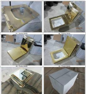 Zestaw kompaktowy WC INDES JEDNOLITY ZŁOTY POŁYSK KOMPAKT WC + DESKA WOLNOOPADAJĄCA 6