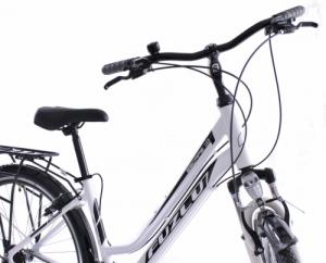 Fuzlu Rower trekkingowy 28 Fuzlu Escape 1.0 Lady (18") biały/czarny/czarny połysk 2