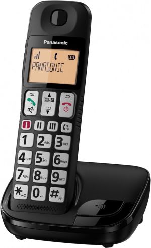 Telefon stacjonarny Panasonic KX-TGE110PDB Czarny 1