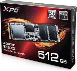 Dysk SSD ADATA 512 GB M.2 2280 PCI-E x4 Gen3 NVMe (ASX8000NP-512GM-C) 3