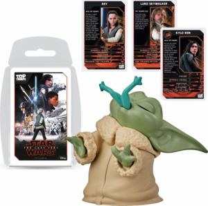 Hasbro Baby Yoda Mandalorian figurka 6 cm i Gra karciana Top Trumps Star Wars Ostatni Jedi 1