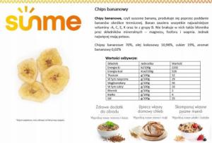 Sunme Chipsy bananowe 250 g 2