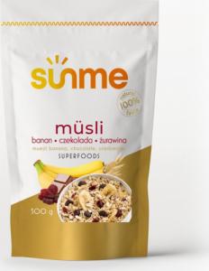 Sunme Musli banan-czekolada-żurawina 500 gram 1