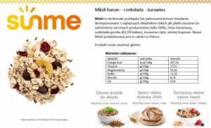 Sunme Musli banan-czekolada-żurawina 500 gram 2