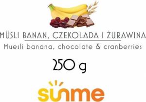 Sunme Musli banan-czekolada-żurawina 250 gram 1