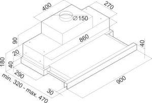 Okap Ciarko SL-TD 90 2