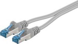 MicroConnect 2xRJ-45/RJ-45 kat.6a S/FTP Szary 7.5m (SFTP6A075TWIN) 1