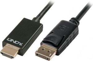 Kabel Lindy DisplayPort - HDMI 2m czarny (41717) 1
