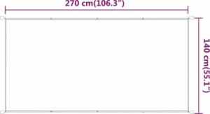 vidaXL Markiza pionowa, jasnozielona, 140x270 cm, tkanina Oxford 5