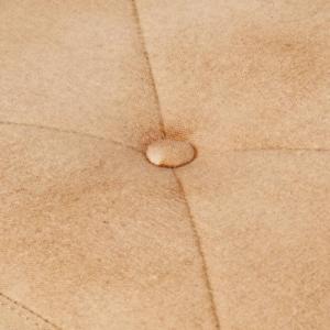 vidaXL Fotel z wysokim oparciem i podnóżkiem, kremowy, obity płótnem 7