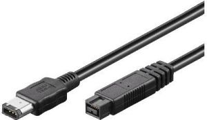 MicroConnect Kabel FireWire 9pin - FireWire 6pin 2m Czarny (FIR962) 1