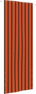 vidaXL Parawan balkonowy, pomarańcz i brąz, 80x240 cm, tkanina Oxford 1