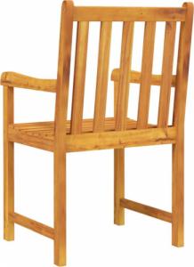 vidaXL Krzesła ogrodowe, 2 szt., lite drewno akacjowe 6
