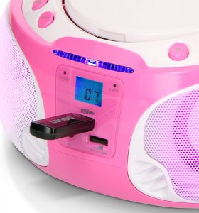 Radioodtwarzacz Lenco SCD-650 różowy 3