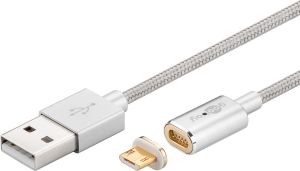 Kabel USB Goobay 2.0 A->micro B, magnetyczny, 1.2m (40912) 1