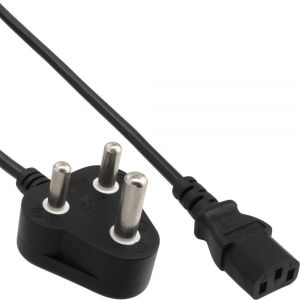 Kabel zasilający InLine InLine Kabel Zasilający do Południowej Afryki 10A Typ M - IEC connector 1.8m - 16652L 1