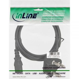 Kabel zasilający InLine InLine Kabel Zasilający do Południowej Afryki 10A Typ M - IEC connector 1.8m - 16652L 2