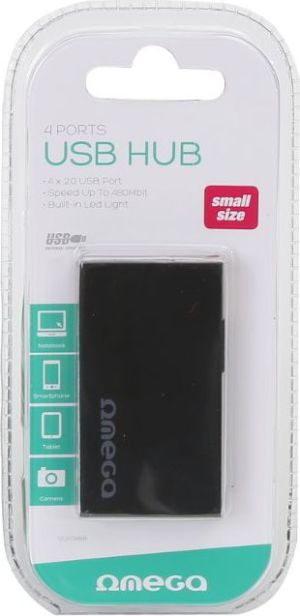 HUB USB Omega 4x USB-A  (OUH24BB) 3