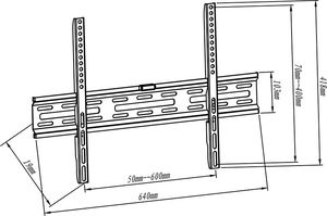 Blow Uchwyt ścienny 76-857 32'' - 65'' 2