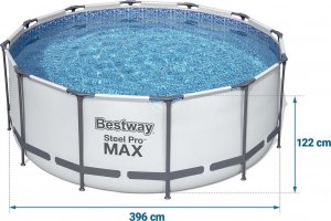 Bestway Basen Ogrodowy Stelażowy 396 x 122 cm 5618W 6