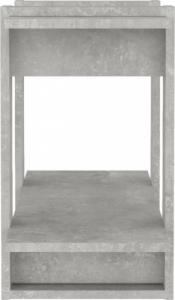 vidaXL vidaXL Regał na książki/przegroda, szarość betonu, 80x30x51 cm 6