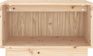 vidaXL vidaXL Szafka pod telewizor, 60x35x35 cm, lite drewno sosnowe 3