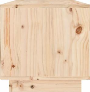 vidaXL vidaXL Szafka pod telewizor, 60x35x35 cm, lite drewno sosnowe 4