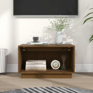 vidaXL vidaXL Szafka pod telewizor, miodowy brąz, 60x35x35 cm, drewno sosnowe 1